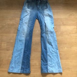 REVICE denim rainbow bum bells.